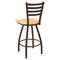 Holland Bar Stool Co 30" Swivel Bar Stool, Brnz Finish, Nat Maple Seat X410 - alternate 2